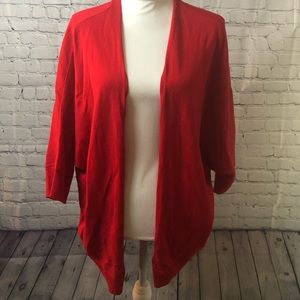 GAP red dolman cardigan